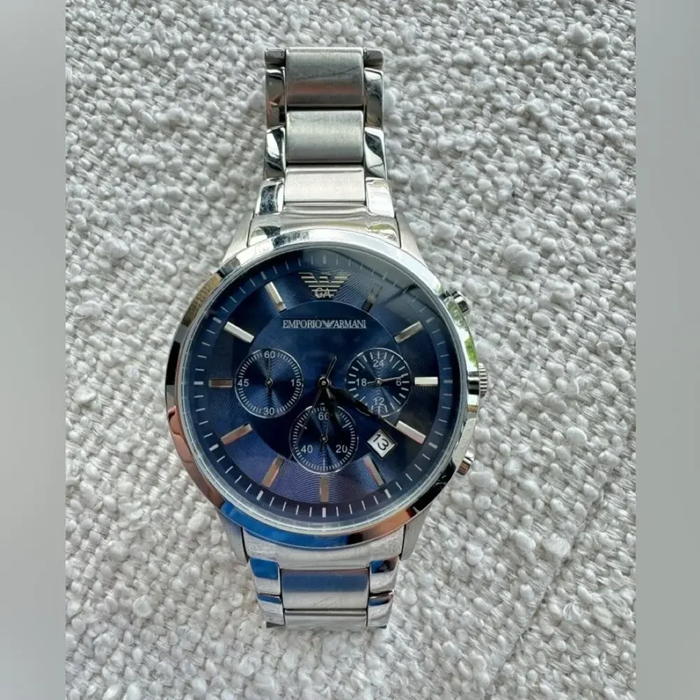 EMPORIO ARMANI Watch, Men's Stainless Steel Bracelet 43mm AR2448